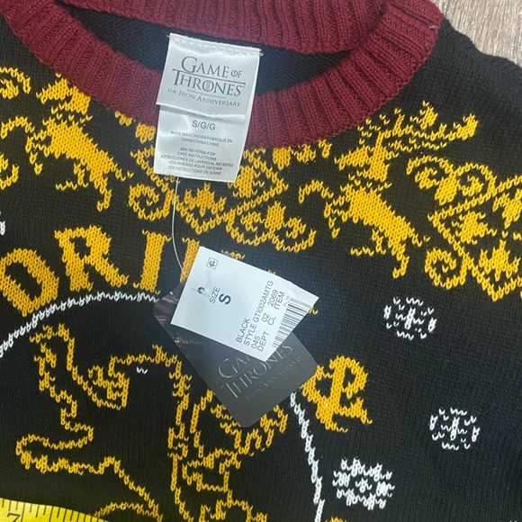 NWT Game of Thrones. GOT I Drink & I Know Things Christmas Sweater Adult S - Picture 5 of 6
